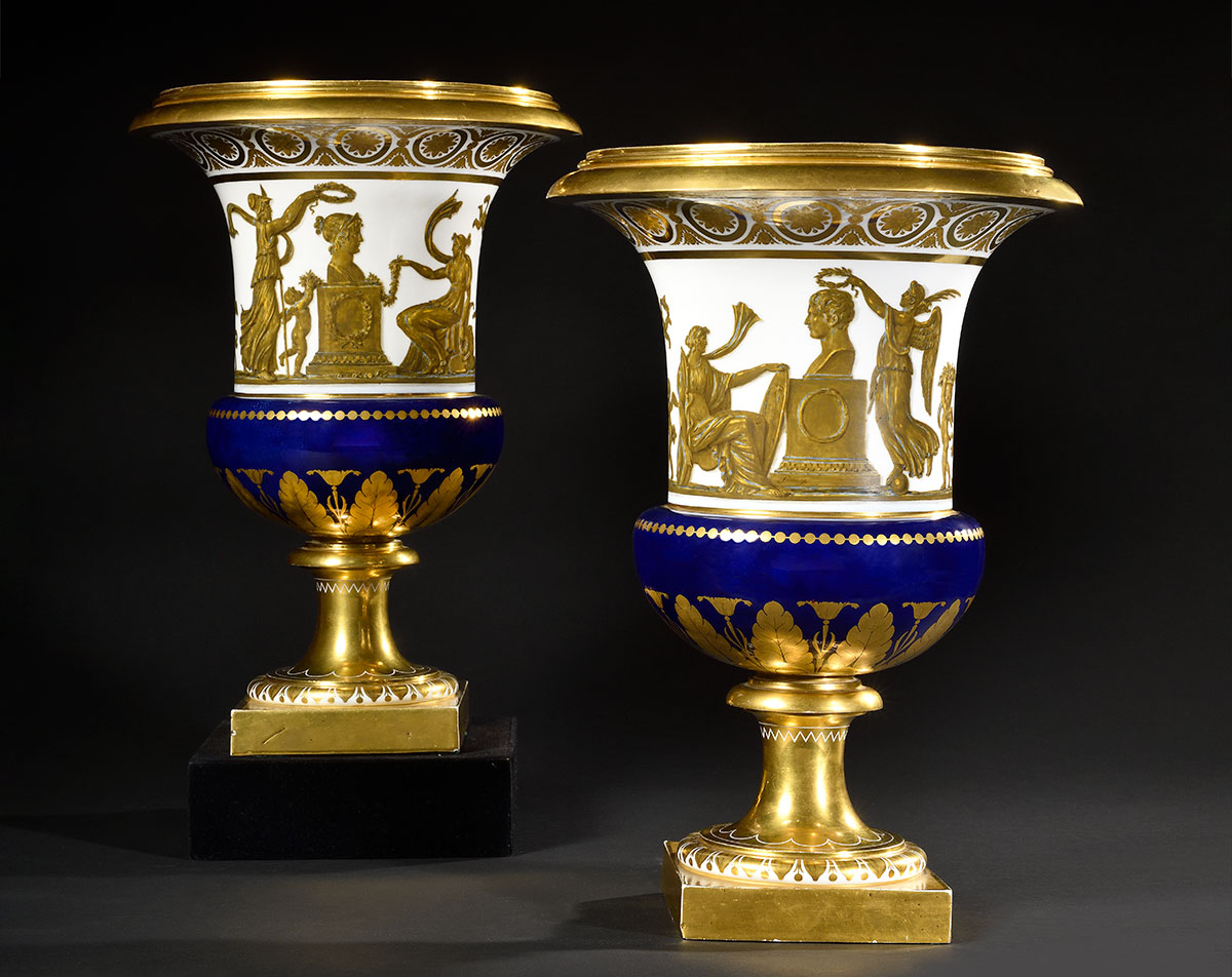 Paire de vases Médicis par Piat-Joseph Sauvage
